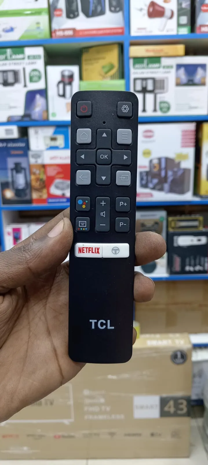  TCL Voice Mic Remote Control – For 4K UHD AI Android Smart TVs