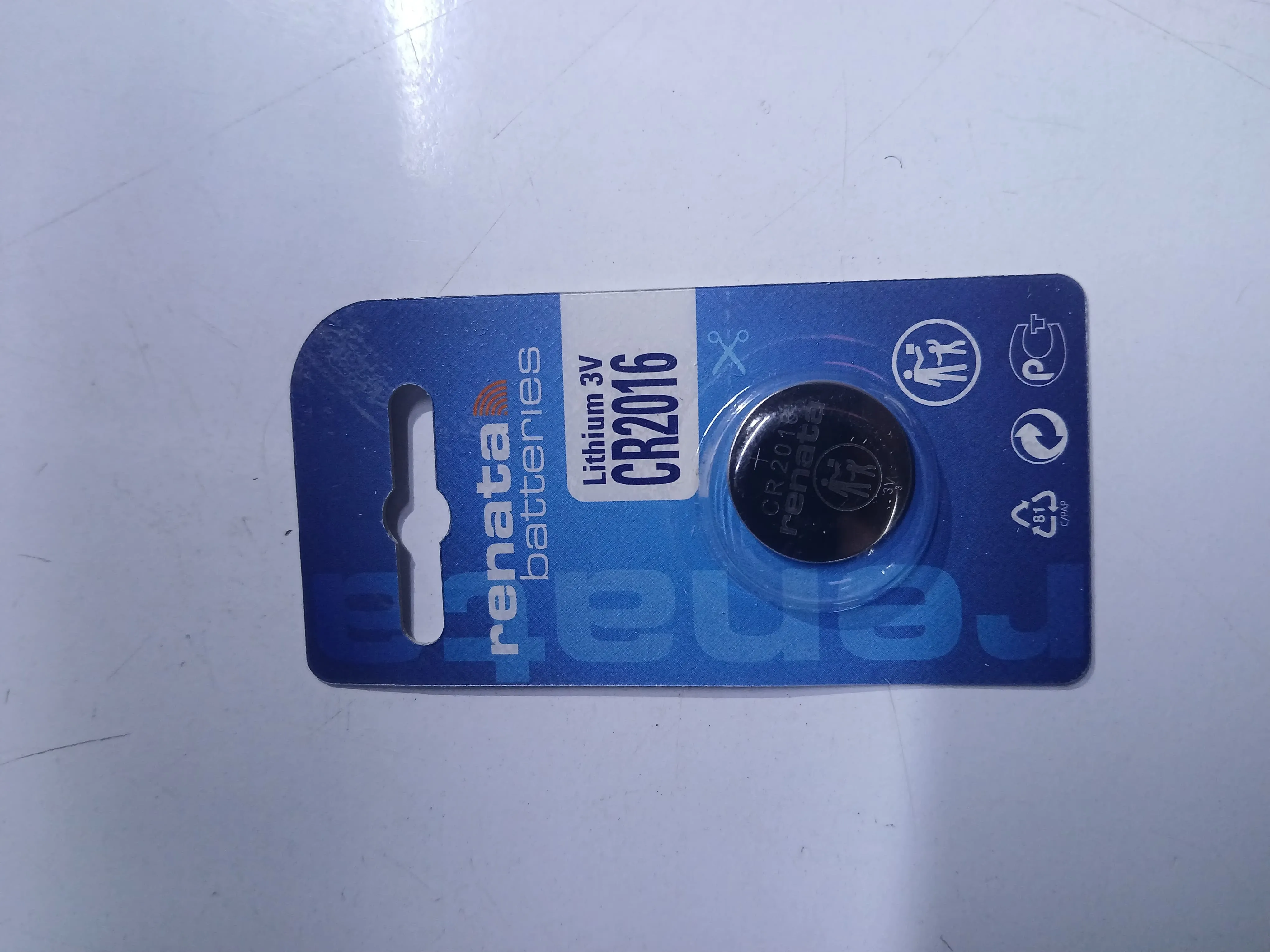 Renata CR2016 Lithium Battery (3V)